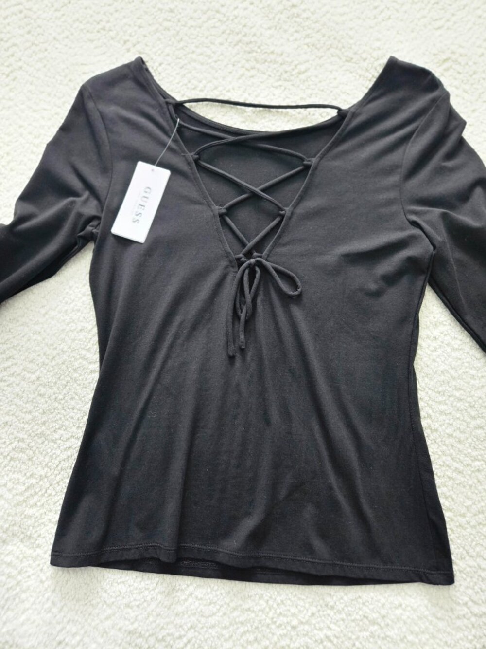 GUESS Lace Up Back Top - Picture 5 of 5
